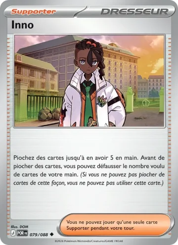 Carte Pokémon Inno 079/088, extension Équilibre Parfait