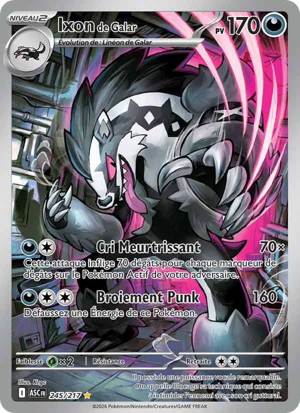 Carte Pokémon Ixon de Galar 245/295 — Héros Transcendants