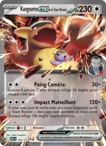 Carte Pokémon Kangourex-ex de la Team Rocket 162/295 — Héros Transcendants
