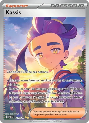 Carte Pokémon Kassis 174/131, extension Évolutions Prismatiques