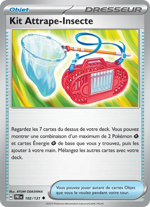 Carte Pokémon Kit Attrape-Insecte 102/131 — Évolutions Prismatiques