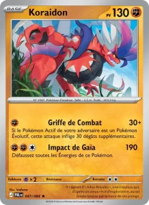 Carte Pokémon Koraidon 047/120 — Nuit Noire