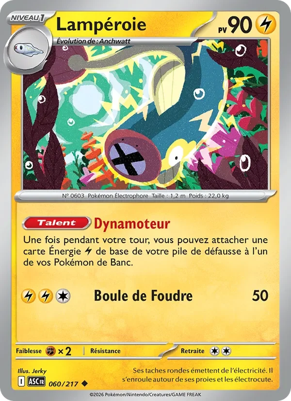 Carte Pokémon Lampéroie 060/295 — Héros Transcendants