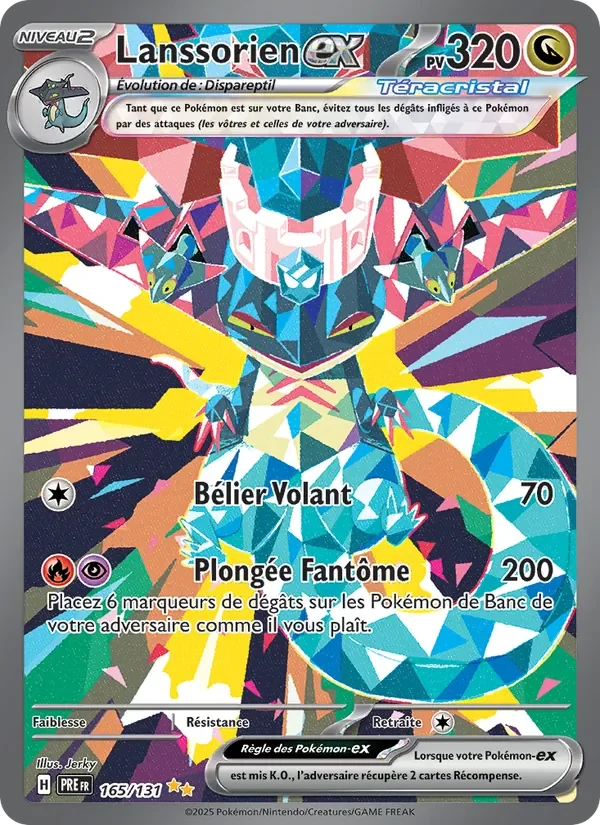Carte Pokémon Lanssorien-ex 165/131 — Évolutions Prismatiques