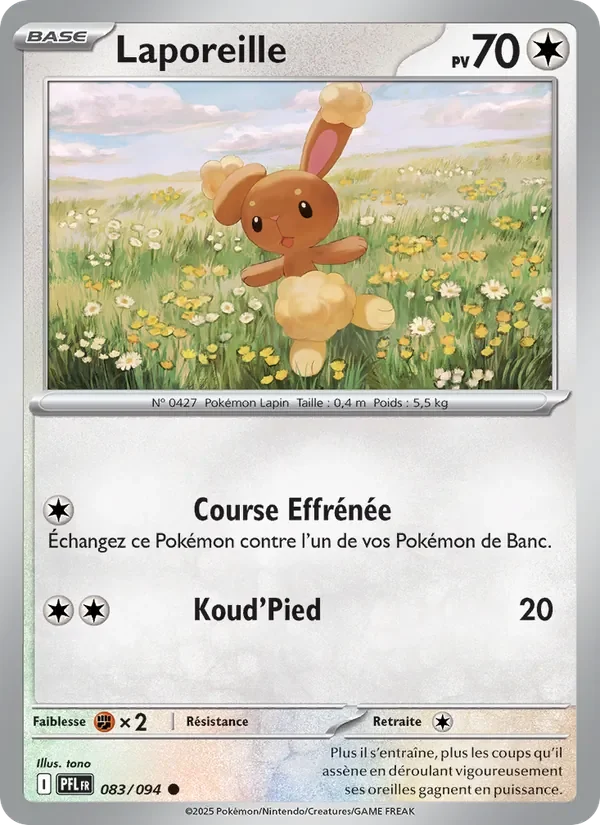 Carte Pokémon Laporeille 083/094 — Flammes Fantasmagoriques