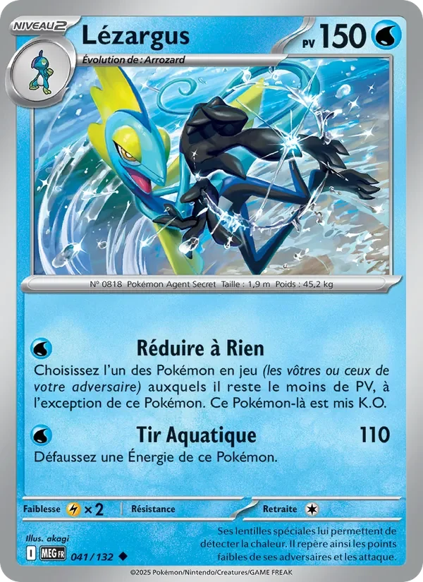 Carte Pokémon Lézargus 041/132 — Méga-Évolution