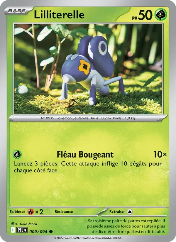 Carte Pokémon Lilliterelle 009/094 — Flammes Fantasmagoriques