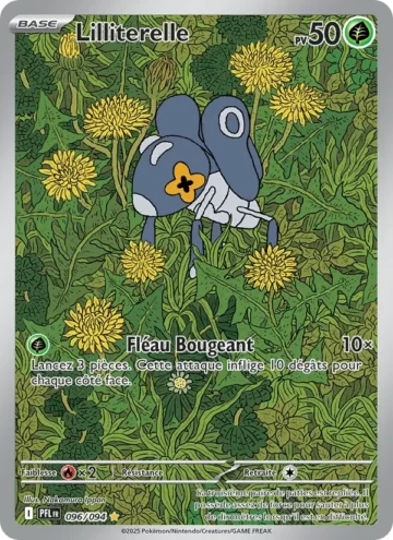 Carte Pokémon Lilliterelle 096/094, extension Flammes Fantasmagoriques