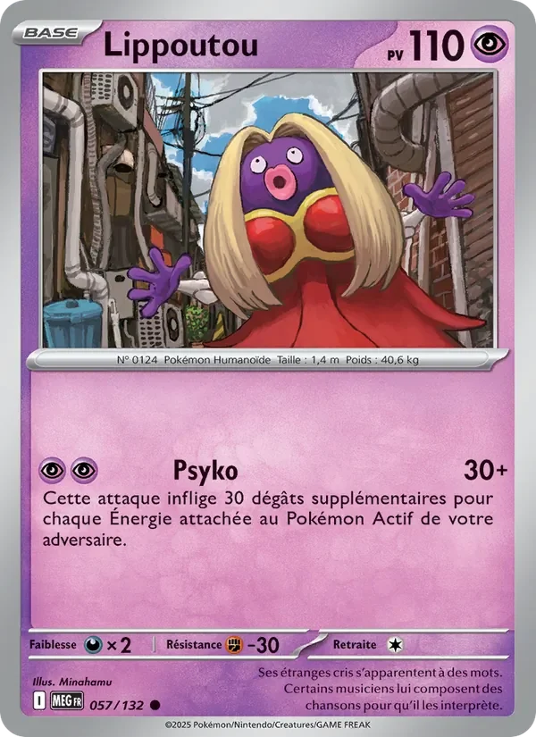 Carte Pokémon Lippoutou 057/132 — Méga-Évolution