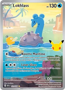 Carte Pokémon Lokhlass 131/128 du set 30e Anniversaire