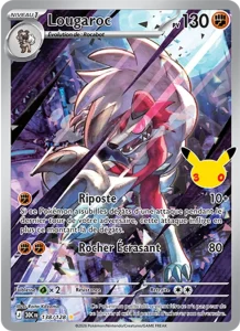 Carte Pokémon Lougaroc 138/128 du set 30e Anniversaire