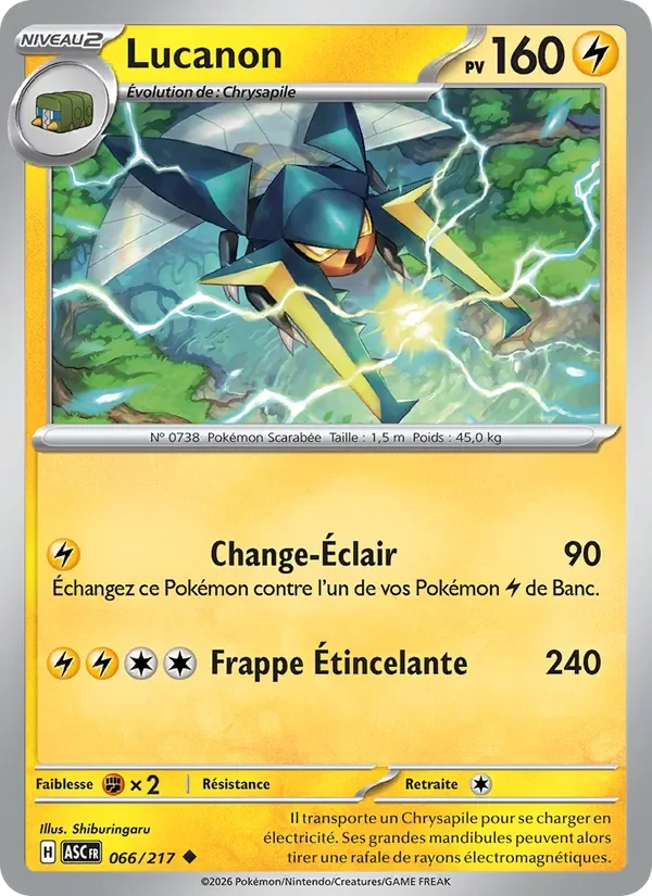 Carte Pokémon Lucanon 066/295 — Héros Transcendants