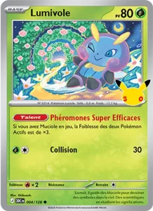 Carte Pokémon Lumivole 004/128 du set 30e Anniversaire
