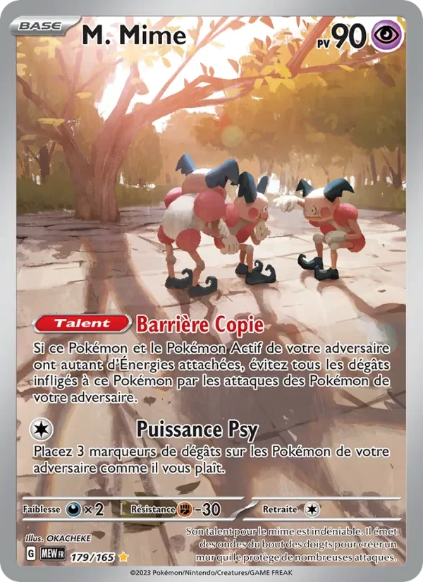 Carte Pokémon M. Mime 179/165 — 151