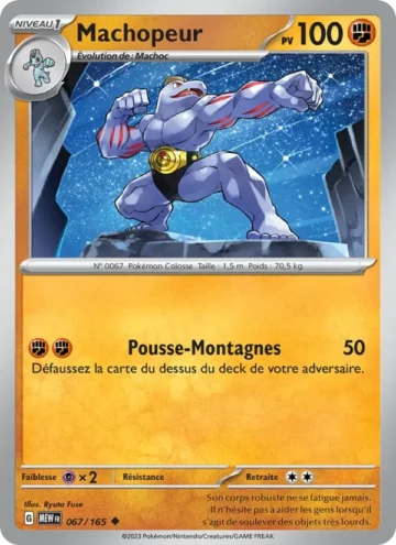 Carte Pokémon Machopeur 067/165, extension 151