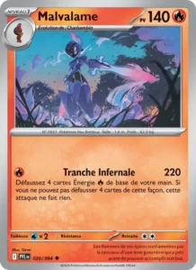 Carte Pokémon Malvalame 020/094 — Flammes Fantasmagoriques