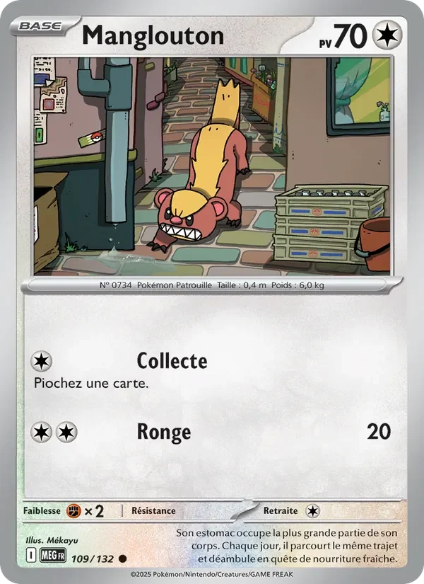 Carte Pokémon Manglouton 109/132 — Méga-Évolution