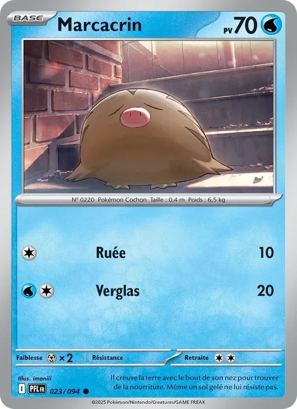 Carte Pokémon Marcacrin 023/094 — Flammes Fantasmagoriques