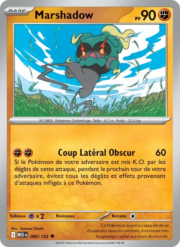 Carte Pokémon Marshadow 080/132 — Méga-Évolution