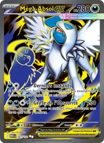 Carte Pokémon Méga-Absol-ex 161/132, extension Méga-Évolution