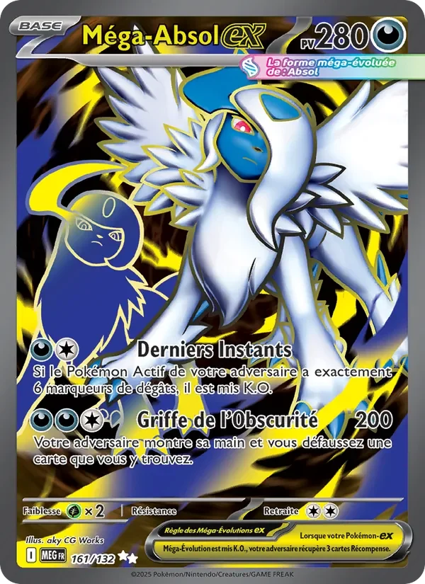 Carte Pokémon Méga-Absol-ex 161/132 — Méga-Évolution