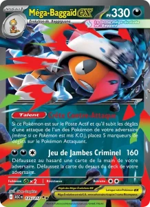 Carte Pokémon Méga-Baggaïd-ex 135/295 — Héros Transcendants
