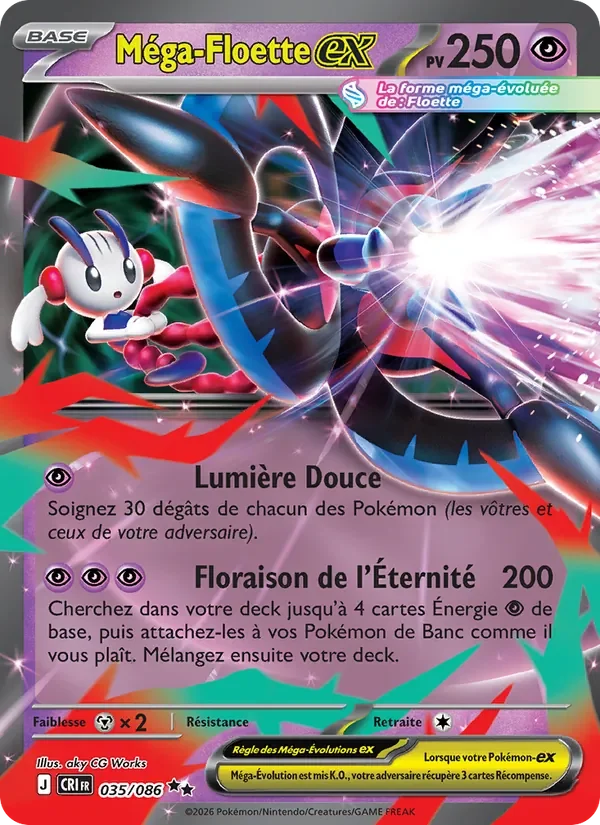 Carte Pokémon Méga-Floette-ex 035/122 — Chaos Ascendant