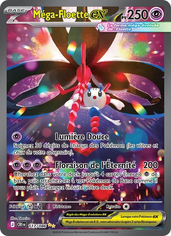 Carte Pokémon Méga-Floette-ex 117/122 — Chaos Ascendant