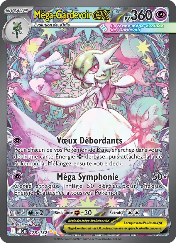 Carte Pokémon Méga-Gardevoir-ex 178/132 — Méga-Évolution