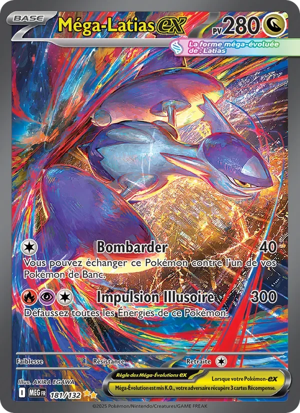 Carte Pokémon Méga-Latias-ex 181/132 — Méga-Évolution