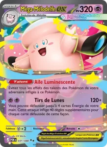 Carte Pokémon Méga-Mélodelfe-ex 031/124 — Équilibre Parfait
