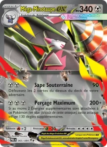 Carte Pokémon Méga-Minotaupe-ex 065/120 — Nuit Noire