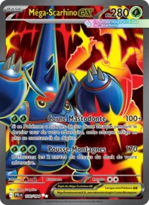 Carte Pokémon Méga-Scarhino-ex 108/094 — Flammes Fantasmagoriques