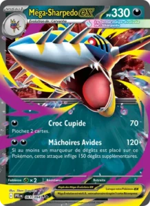 Carte Pokémon Méga-Sharpedo-ex 061/094 — Flammes Fantasmagoriques