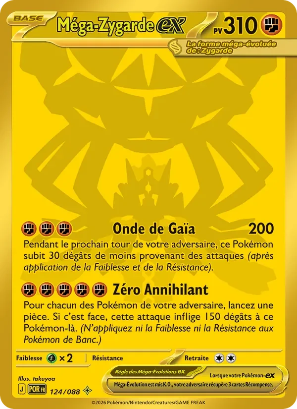 Carte Pokémon Méga-Zygarde-ex 124/124 — Équilibre Parfait