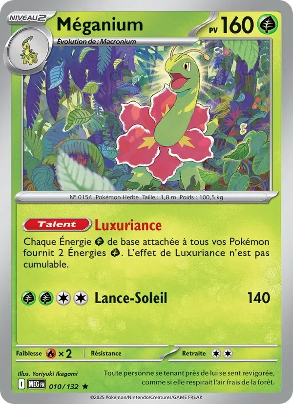 Carte Pokémon Méganium 010/132 — Méga-Évolution