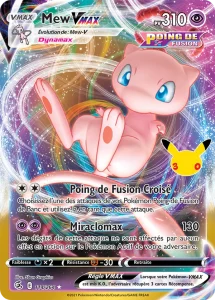 Carte Pokémon Mew-VMAX 114/264 du set 30e Anniversaire