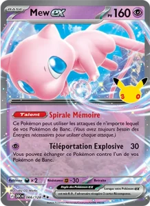 Carte Pokémon Mew-ex 066/128 du set 30e Anniversaire