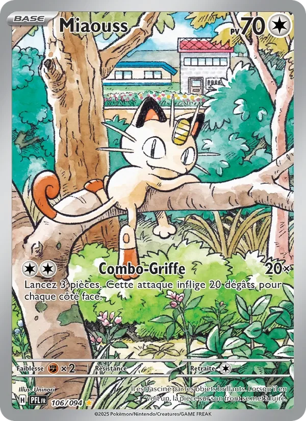 Carte Pokémon Miaouss 106/094 — Flammes Fantasmagoriques
