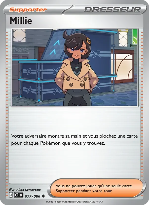 Carte Pokémon Millie 077/122 — Chaos Ascendant