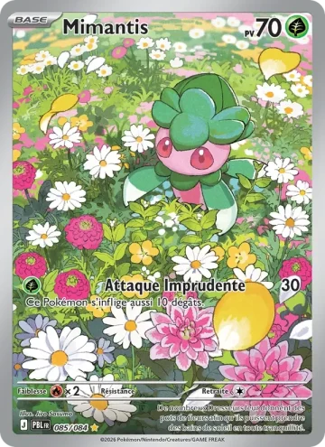 Carte Pokémon Mimantis 085/084, extension Nuit Noire