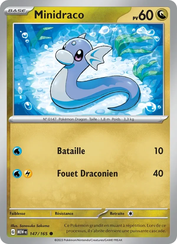 Carte Pokémon Minidraco 147/165 — 151