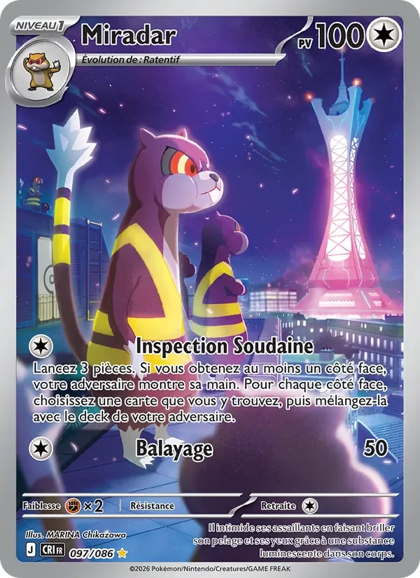 Carte Pokémon Miradar 097/122 — Chaos Ascendant