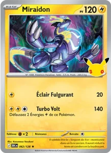 Carte Pokémon Miraidon 062/128 du set 30e Anniversaire