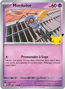Carte Pokémon Mordudor 081/128 du set 30e Anniversaire