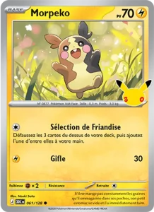 Carte Pokémon Morpeko 061/128 du set 30e Anniversaire