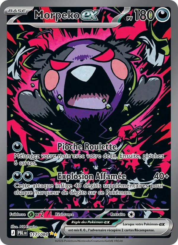 Carte Pokémon Morpeko-ex 117/120 — Nuit Noire