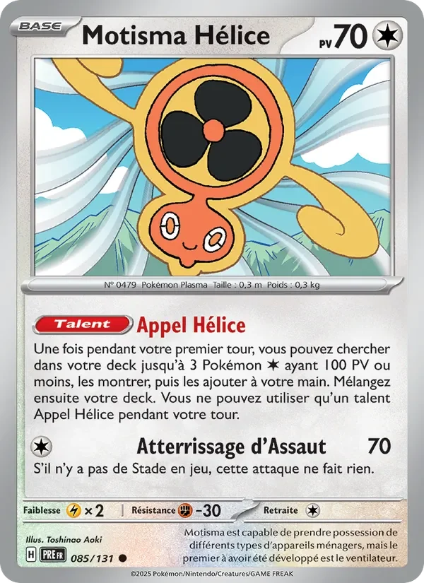 Carte Pokémon Motisma Hélice 085/131 — Évolutions Prismatiques