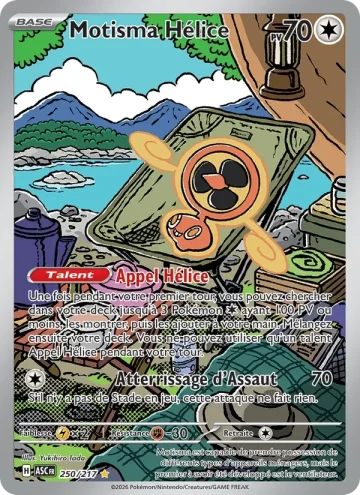 Carte Pokémon Motisma Hélice 250/217, extension Héros Transcendants