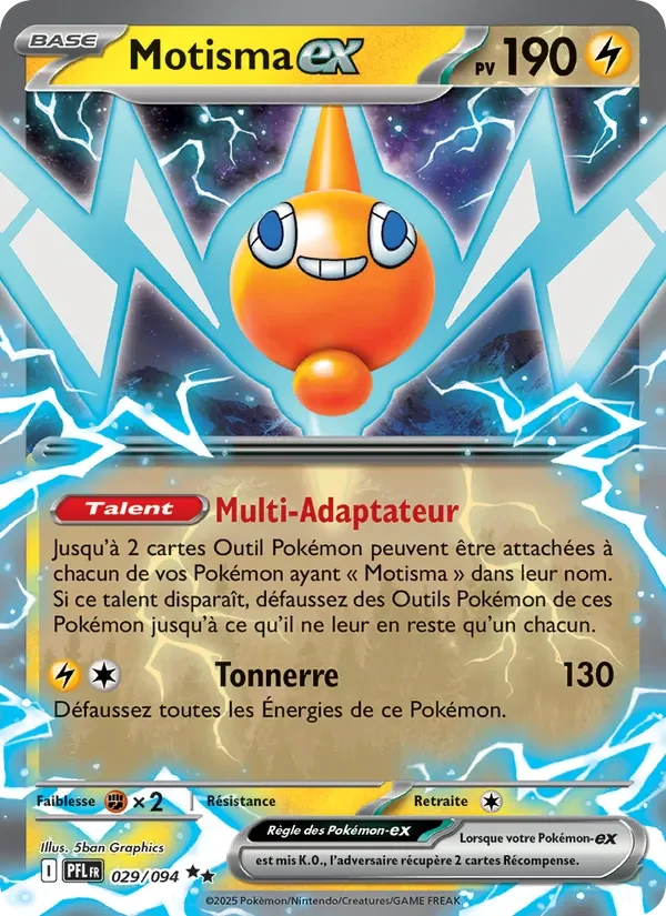 Carte Pokémon Motisma-ex 029/094 — Flammes Fantasmagoriques